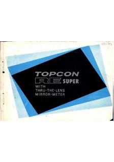 Topcon RE Super manual. Camera Instructions.